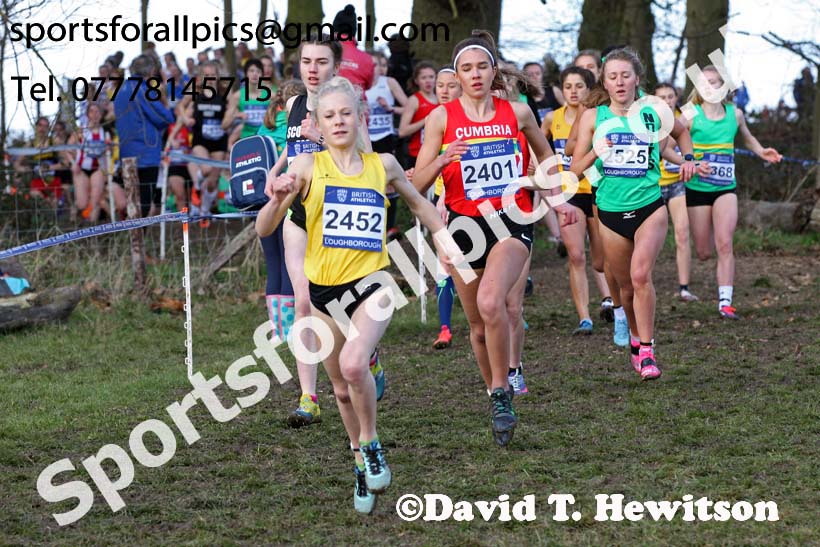 Womens under-20s 2019 British Athletics Inter Counties Cross Country, Prestwood Hall, Loughborough. Photo:  David T. Hewitson/Sports for All Pics